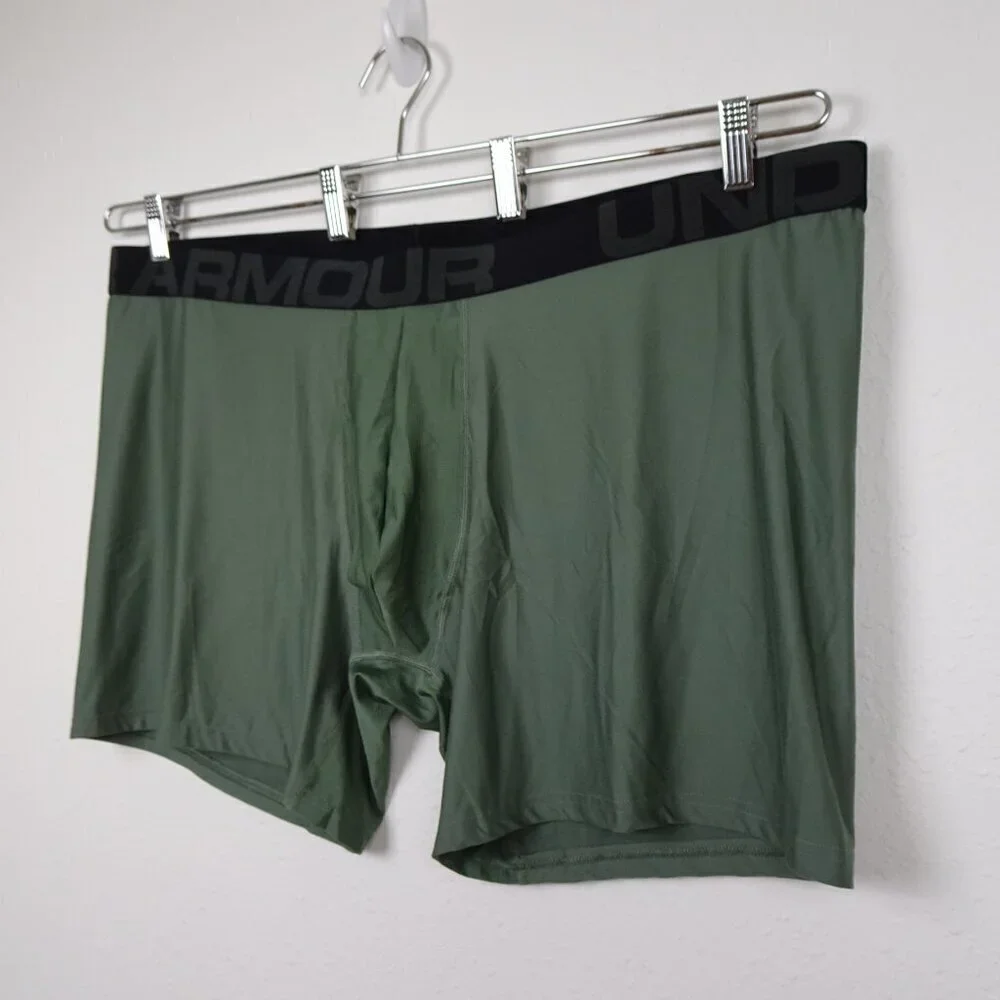 Under Armour Men's Tech Boxer Jock Underwear Size 5XL Green FREE SHIPPING